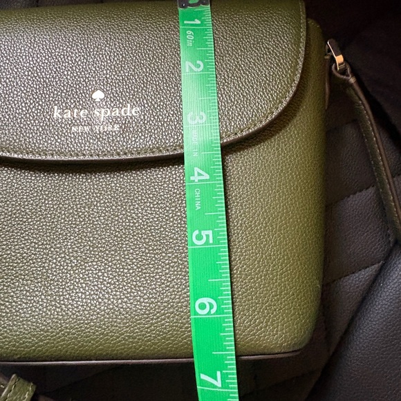 kate spade Olive Green Pebbled Leather Crossbody Bag - Picture 4 of 7